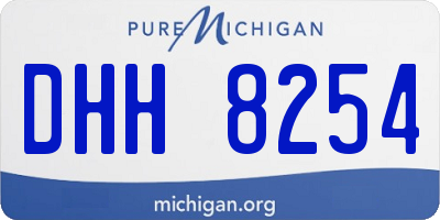 MI license plate DHH8254