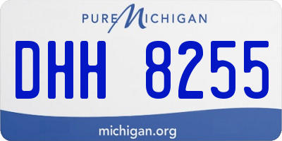 MI license plate DHH8255