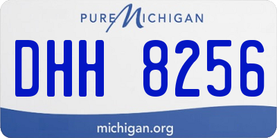 MI license plate DHH8256