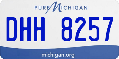 MI license plate DHH8257