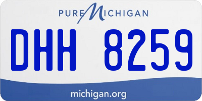 MI license plate DHH8259