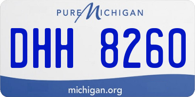 MI license plate DHH8260