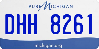MI license plate DHH8261
