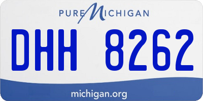 MI license plate DHH8262