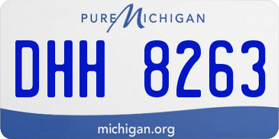 MI license plate DHH8263
