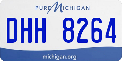 MI license plate DHH8264