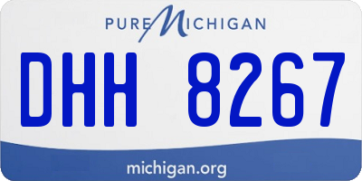 MI license plate DHH8267