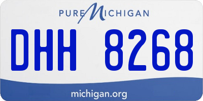 MI license plate DHH8268