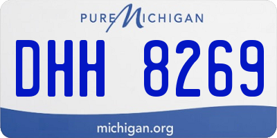 MI license plate DHH8269