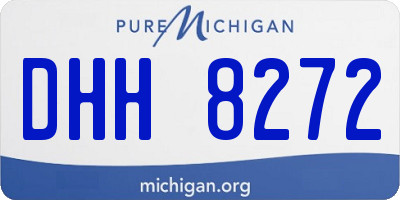 MI license plate DHH8272