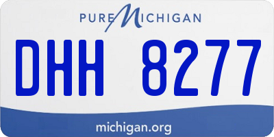 MI license plate DHH8277
