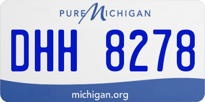 MI license plate DHH8278