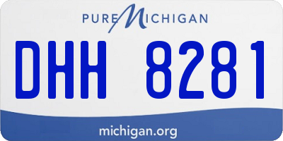 MI license plate DHH8281