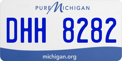 MI license plate DHH8282