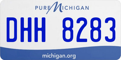MI license plate DHH8283