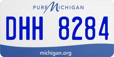 MI license plate DHH8284
