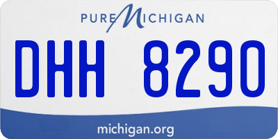 MI license plate DHH8290