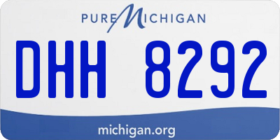 MI license plate DHH8292