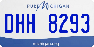 MI license plate DHH8293