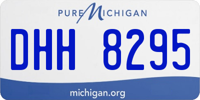 MI license plate DHH8295