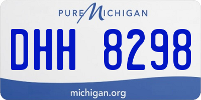 MI license plate DHH8298
