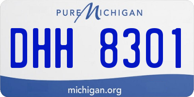 MI license plate DHH8301
