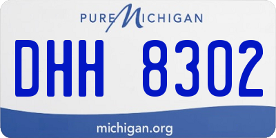 MI license plate DHH8302