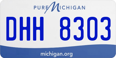 MI license plate DHH8303