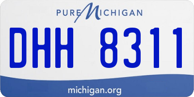 MI license plate DHH8311