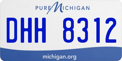 MI license plate DHH8312