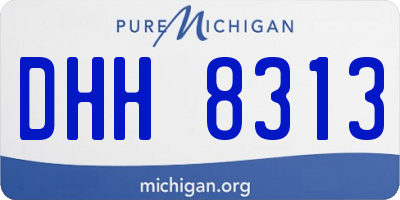 MI license plate DHH8313
