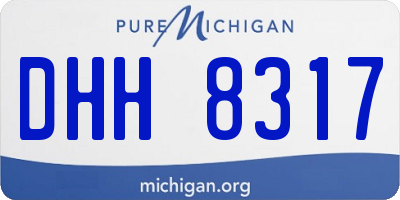 MI license plate DHH8317