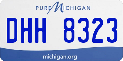 MI license plate DHH8323