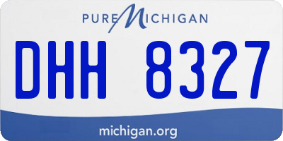 MI license plate DHH8327
