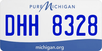 MI license plate DHH8328