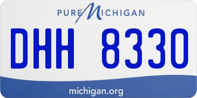 MI license plate DHH8330