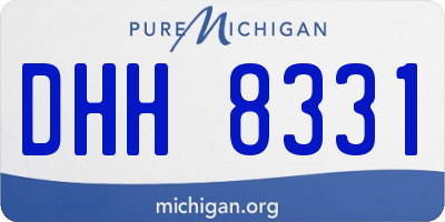 MI license plate DHH8331