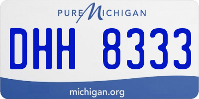 MI license plate DHH8333