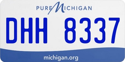 MI license plate DHH8337