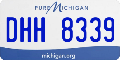 MI license plate DHH8339