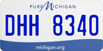 MI license plate DHH8340