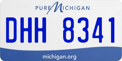 MI license plate DHH8341