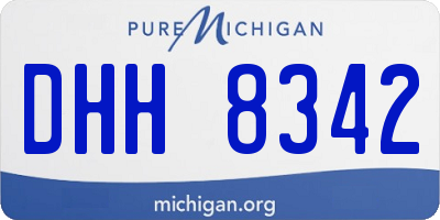 MI license plate DHH8342