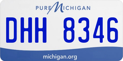 MI license plate DHH8346