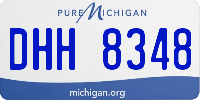 MI license plate DHH8348