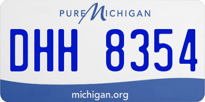 MI license plate DHH8354