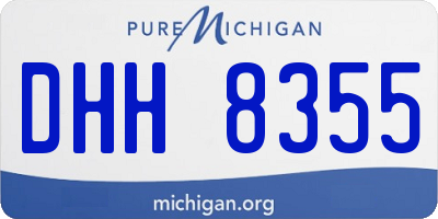 MI license plate DHH8355