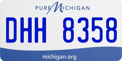 MI license plate DHH8358