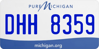 MI license plate DHH8359