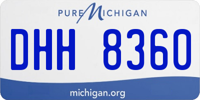 MI license plate DHH8360